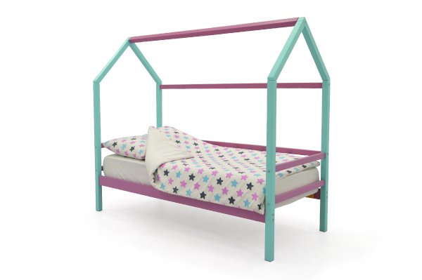 Детская кровать-домик Svogen цвет мятный-лаванда (Бельмарко)