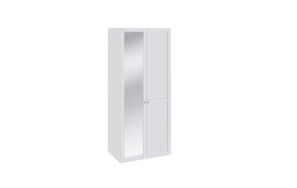 Шкаф для одежды с 1-й глухой и 1-й с зеркальной дверью Ривьера СМ 241.07.002 (Трия)